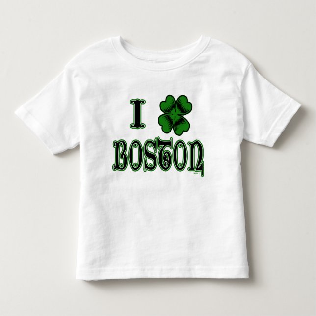 I Shamrock Boston Kids T Shirt (Framsida)