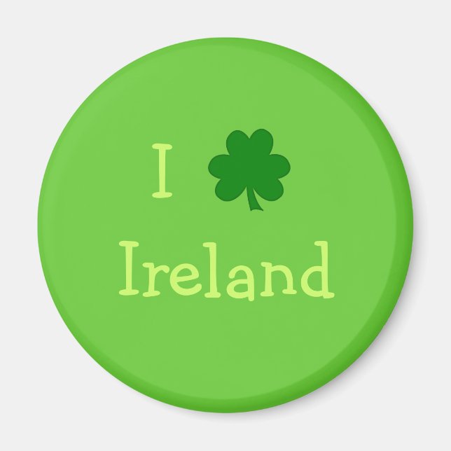 I Shamrock Ireland Magnet (Framsidan)