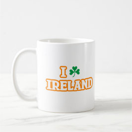 "I [SHAMROCK] IRLAND" Mugg