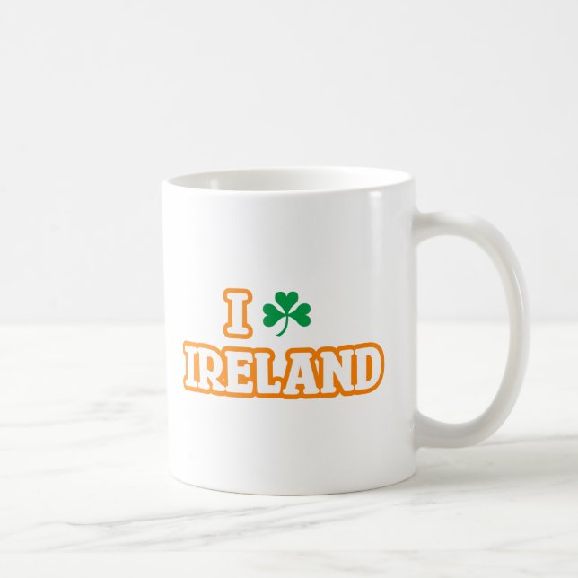 "I [SHAMROCK] IRLAND" Mugg (Höger)