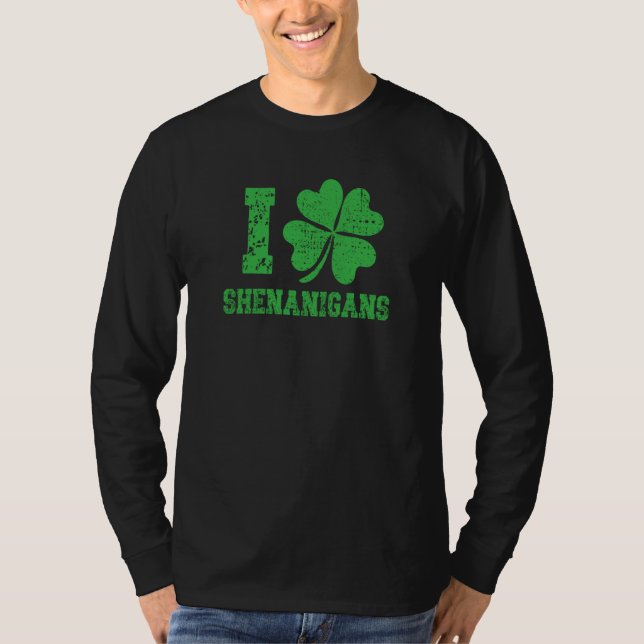 I Shamrock Shenanigans St Patricks Day  1 T Shirt (Framsida)