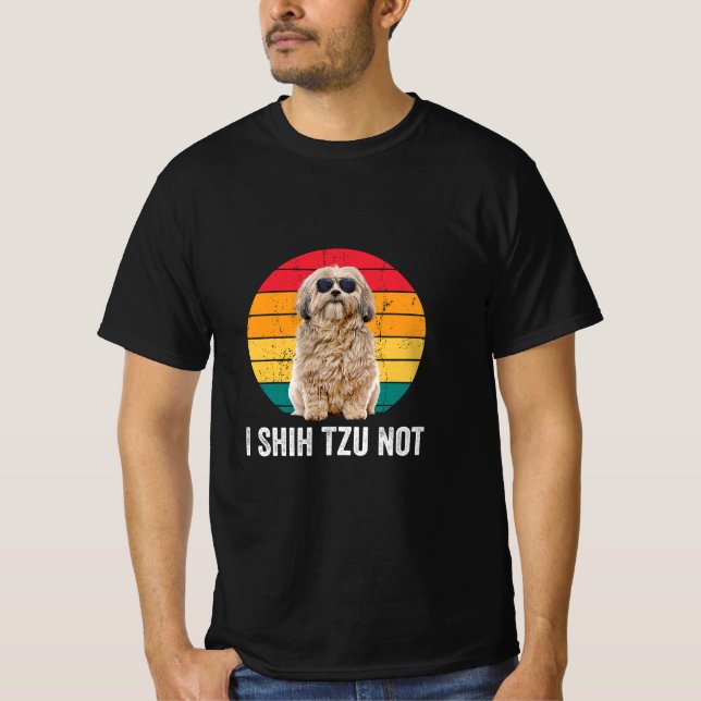 I Shih Tzu Not/ Hund älskare Shih Tzu T Shirt (Framsida)
