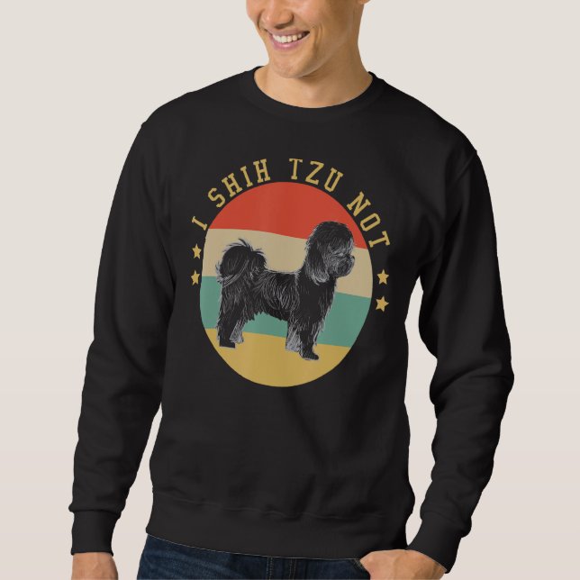 I Shih Tzu Not Hund Mamma Lång Ärmad Tröja (Framsida)