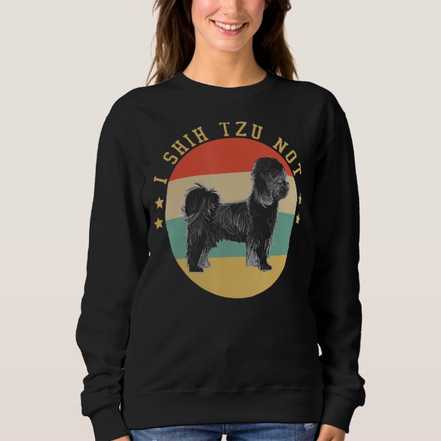 I Shih Tzu Not Hund Mamma T Shirt (Framsida)