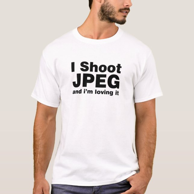 I Shoot JPEG Tee (Framsida)