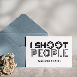 I shoot people funny photographer lover quote helg vykort