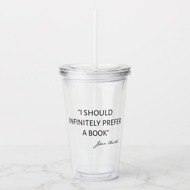 I Should Infinitely Prefer A Book I - Jane Austen Take Away Mugg (Framsida)
