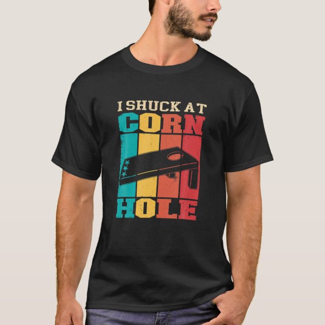 I Shuck i Cornhole - Lusnyj T Shirt (Framsida)