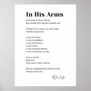 I sin arm poster dikt konsthandlare