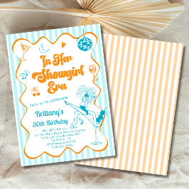 I sin Showgirl Era Cute Roligt Party Inbjudningar