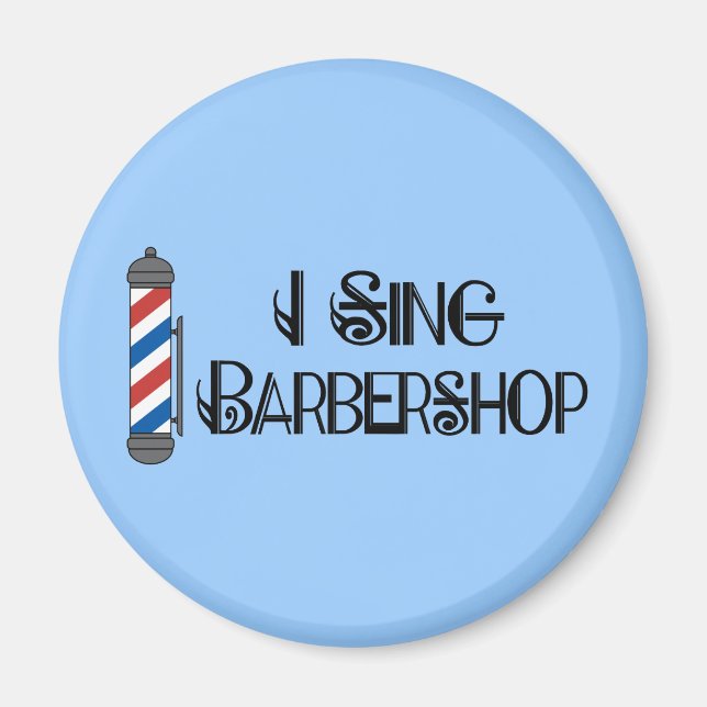 I Sjunga Barbershop Gift Magnet (Framsidan)