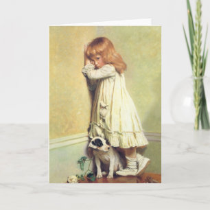I skam av Charles Burton Barber, Vintage Art Kort