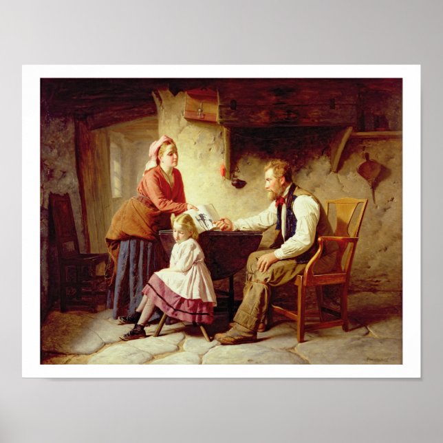 I skandal, 1875 (olja på arbetsyta) poster (Framsidan)