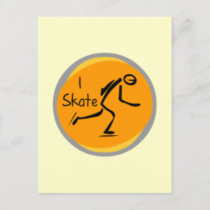 I Skate T-shirts och presenter Vykort