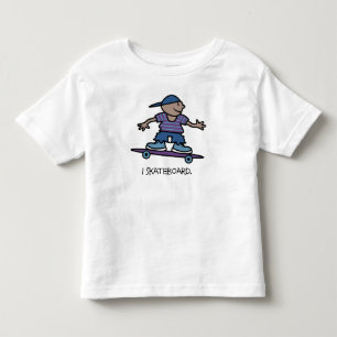 I Skateboard Kids T Shirt
