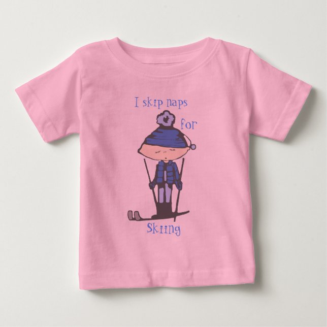 i skip naps for skiing tee shirt (Framsida)