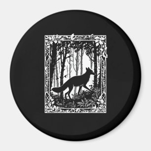 I skog stuga mysig goblin känsla skogskänsla magnet