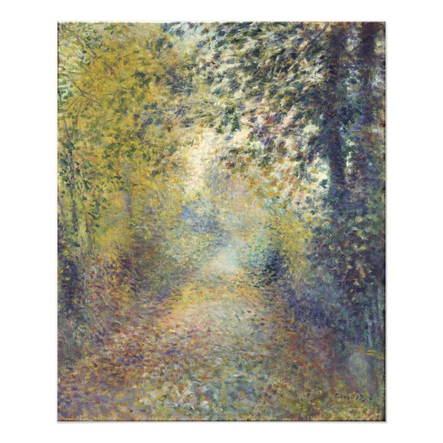 I Skogen av Pierre-Auguste Renoir Fototryck (Framsidan)
