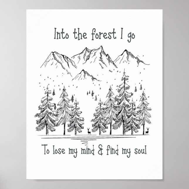 I skogen går jag till Lose my Mind, Hitta min själ Poster (Framsidan)