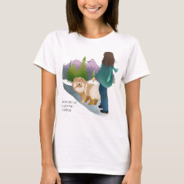 I SKOGEN I GO - Chow Teeshirt-white TShirt T Shirt