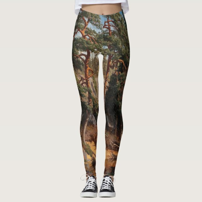 "I skogen" konstverk Leggings (Framsida)
