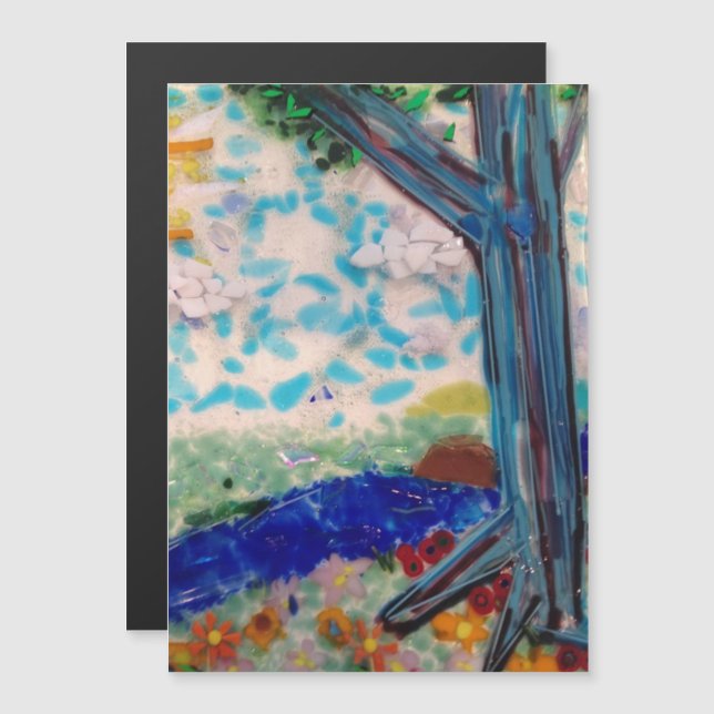 I Skogen Magnetisk Inbjudningskort (Fram/baksida)