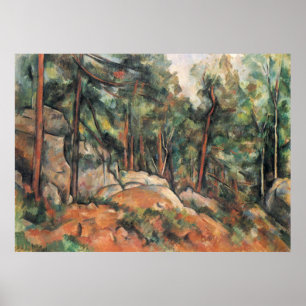 I skogen - Paul Cezanne - c1898 Poster