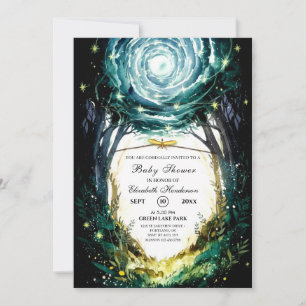 I Skogen Woodland Baby Shower Inbjudningar