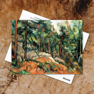 I skogslandskapet Paul Cezanne Postcard Vykort