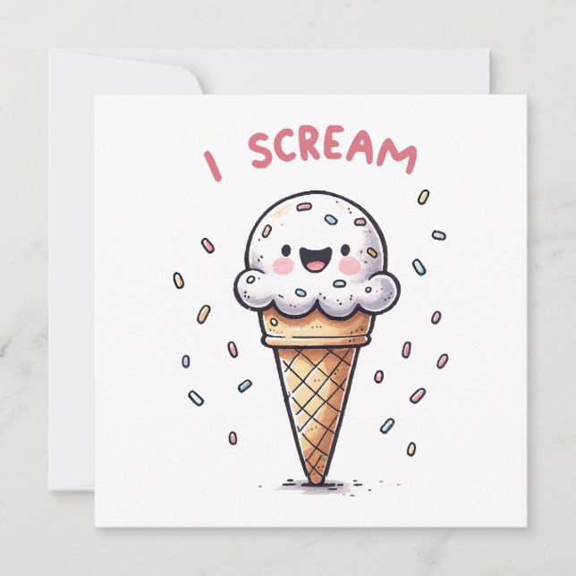 I Skräm Cone Cone med Sprinkles (Framsida)