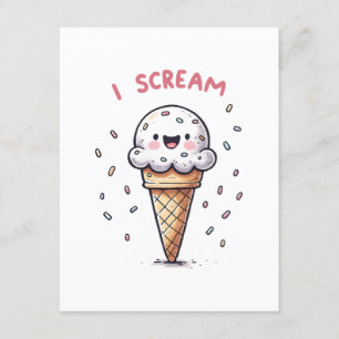 I Skräm Cone Cone med Sprinkles Tilläggskort