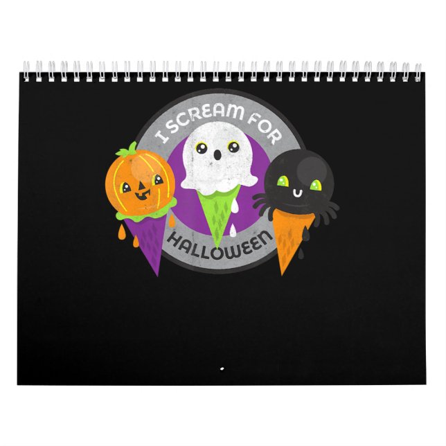 I Skräm för Halloween Pumpkin Spider Ghost Kalender (Omslag)