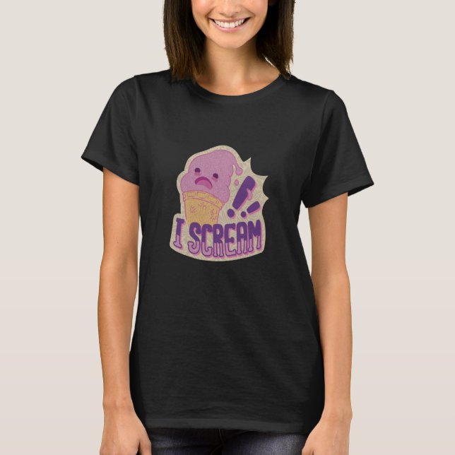 I Skräm Ice Cream T Shirt (Framsida)