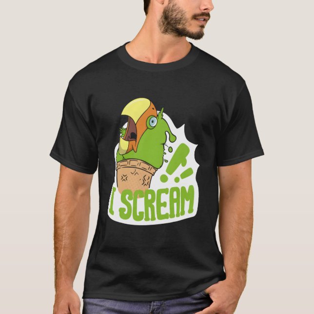 I Skrämrom av iskräppor, papegojor T Shirt (Framsida)