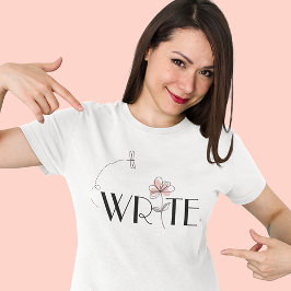 I SKRIVA Cheerful och Snyggt T Shirt