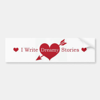 I Skriva Dreamy Stories Bumper Sticker Bildekal