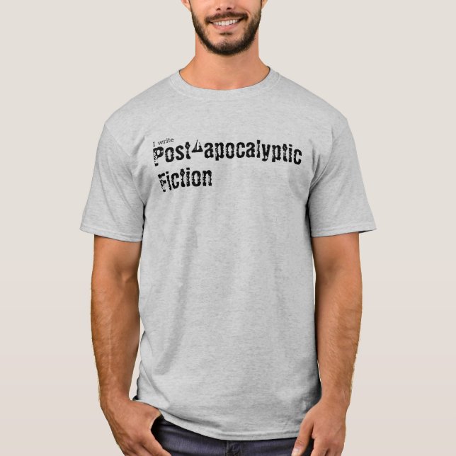 I skriva Efter apokalyptisk fektion T Shirt (Framsida)