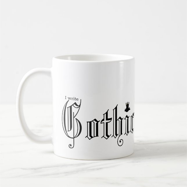 I skriva Gothic Horror fiction Kaffemugg (Vänster)