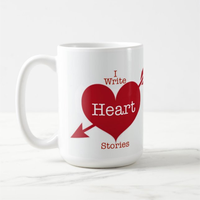 I Skriva Heart-historier Mugg (Vänster)