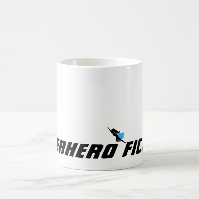 I skriva Superhjälte Fiction Kaffemugg (Center)