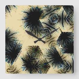 I skuggan av färg Beige Fyrkantig Klocka