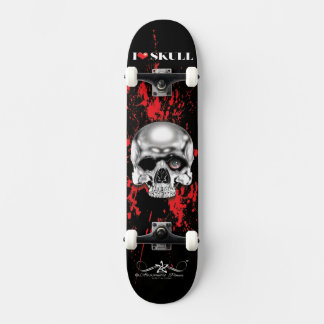 I ❤ Skull 6/10 Mini Skateboard Bräda 18,5 Cm