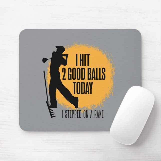 I Slå 2 Bra Bollar i dag - roligt golf Musmatta (Med mus)