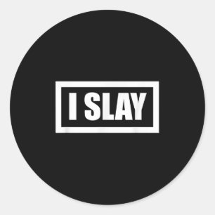 I Slay Coola Girl Graphic Empowerment Quotes Runt Klistermärke