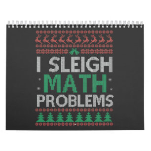 I Sleigh Math Problems Funny Ugly Julafton Sweater Kalender