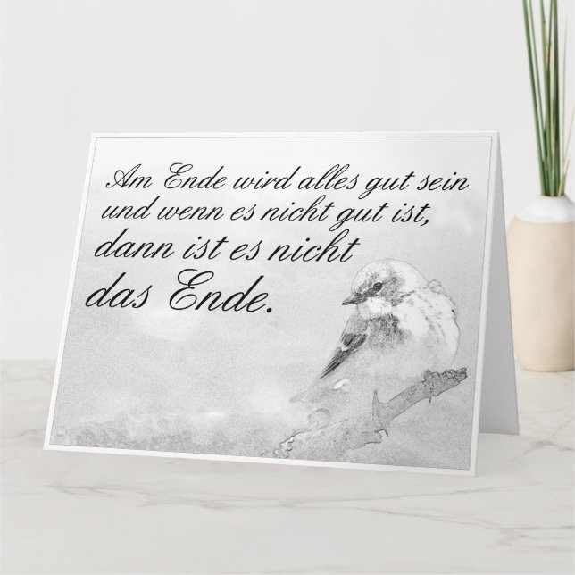 I slutändan kommer allt att bli bra kort (Framsida)