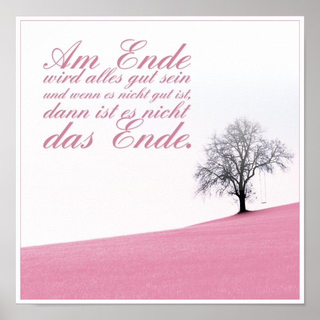 I slutändan kommer allt att bli bra poster (Framsidan)