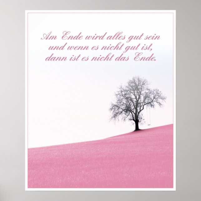 I slutet kommer allt att bli bra poster (Framsidan)