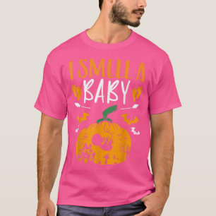 I Smell a Baby Halloween Pumpkin Gravid Announc T Shirt