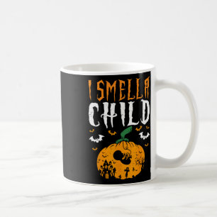 I Smell A Child Halloween Pumpkin Gravid Announ Kaffemugg